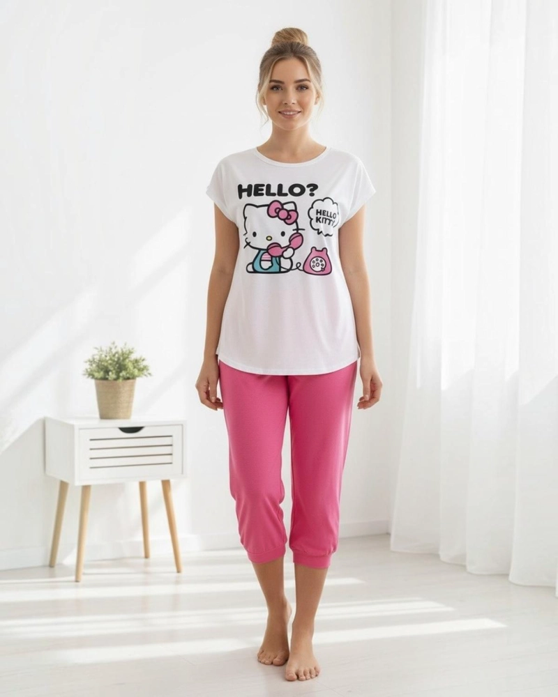 PIJAMA MUJER HELLO KITTY - 1