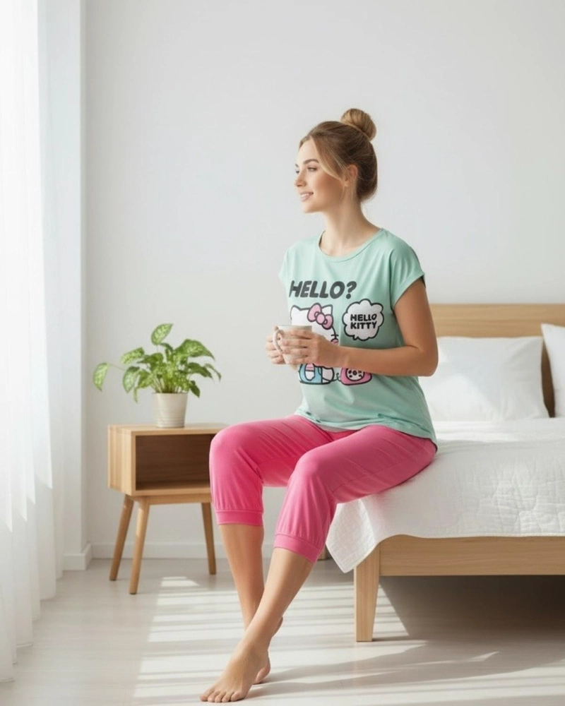PIJAMA MUJER HELLO KITTY - 4
