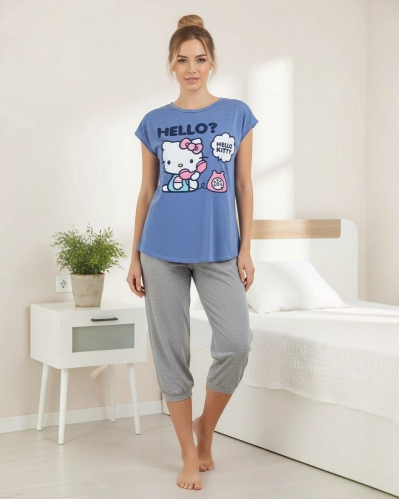 PIJAMA MUJER HELLO KITTY - 1