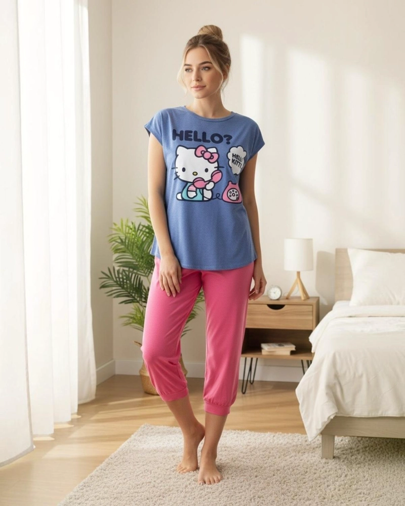 PIJAMA MUJER HELLO KITTY - 3