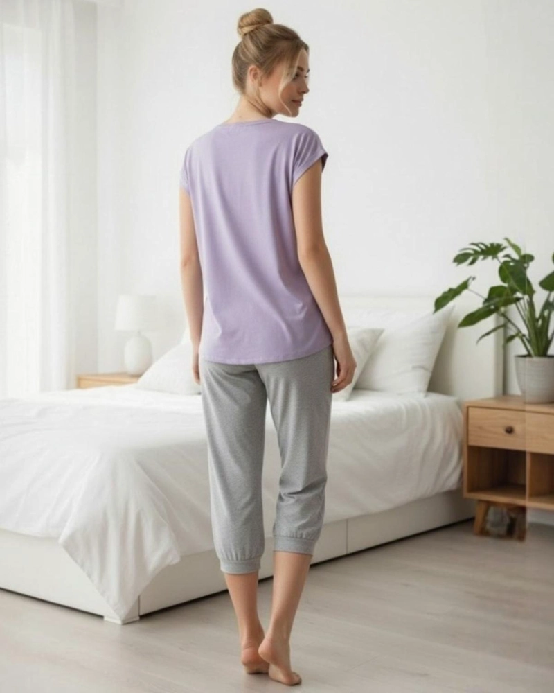 PIJAMA MUJER ALGODON ESTAMPADO SNAKE - 4