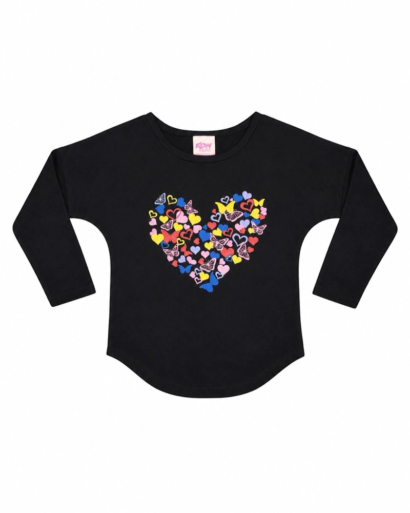 PIJAMA NIÑA ESTAMPADO CORAZON MARIPOSAS - 5