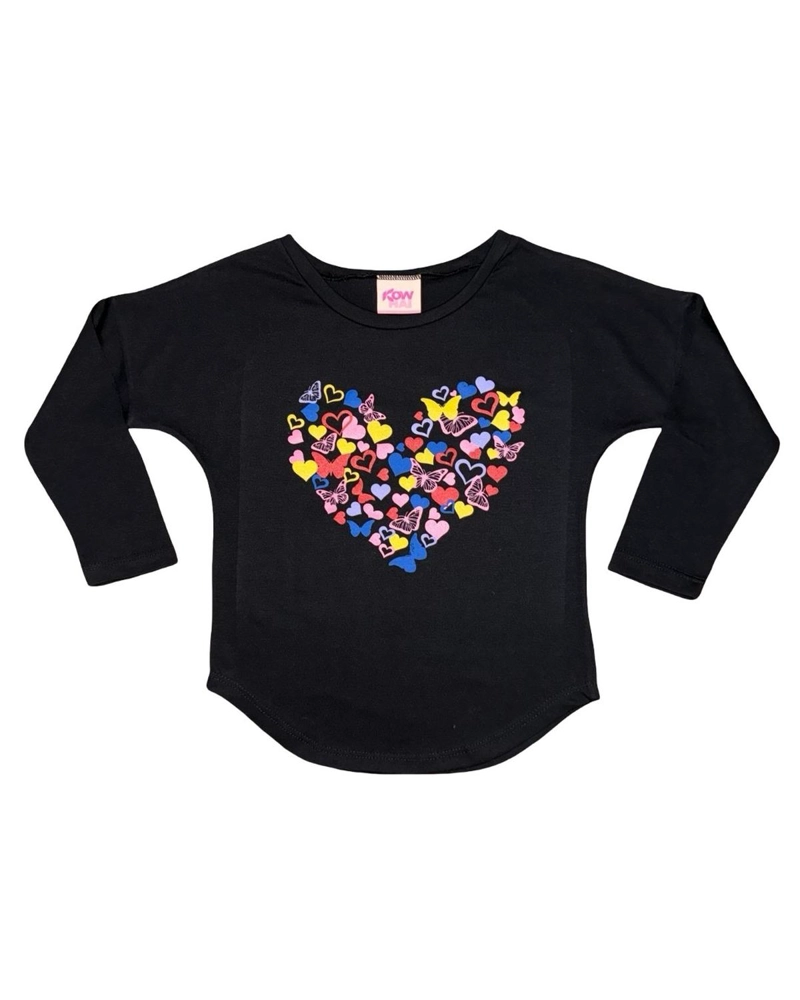 PIJAMA NIÑA ESTAMPADO CORAZON MARIPOSAS - 5