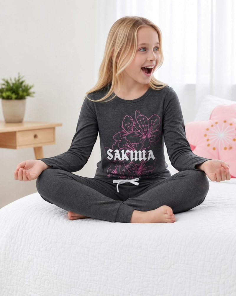 PIJAMA NIÑA ESTAMPADO SAKURA - 3
