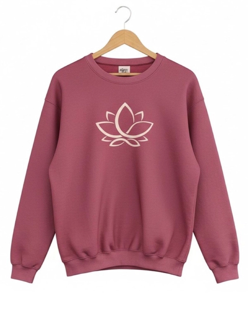 PIJAMA FRANELA MUJER ESTAMPADO FLOR DE LOTO BURDEO - 6