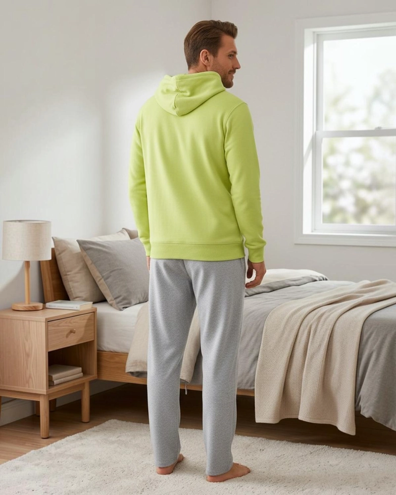 PIJAMA HOMBRE FRANELA ESTAMPADO BOB ESPONJA VERDE - 4
