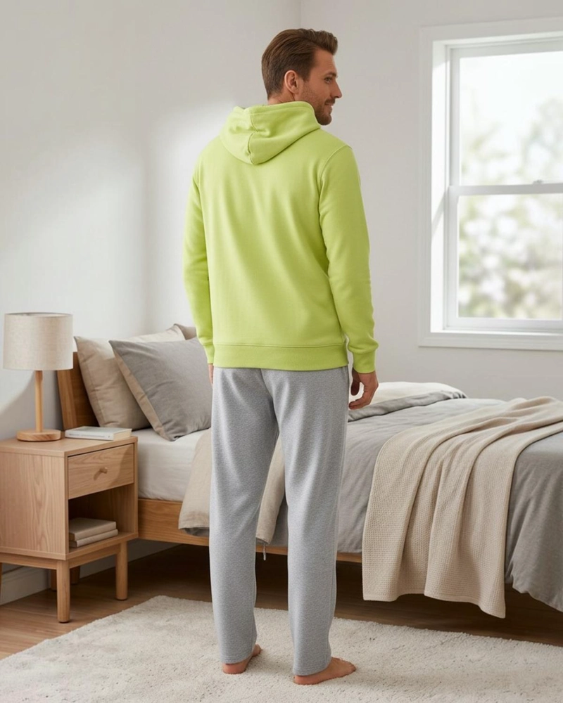 PIJAMA HOMBRE FRANELA ESTAMPADO BOB ESPONJA VERDE - 4