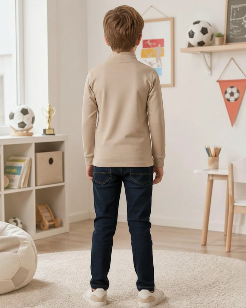 BEATLE NIÑO ESTAMPADO FUTBOL BEIGE - 4