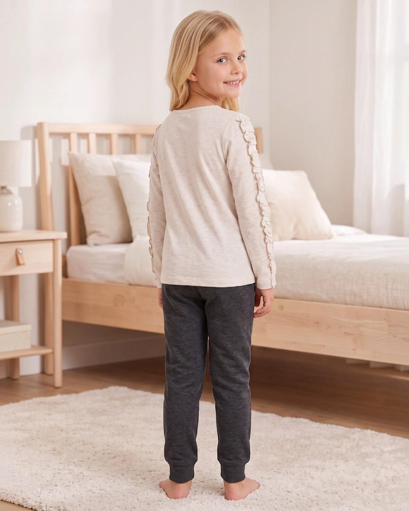 PIJAMA NIÑA HELLO KITTY BEIGE - 4