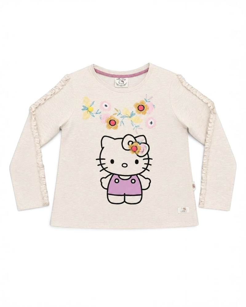 PIJAMA NIÑA HELLO KITTY BEIGE - 5