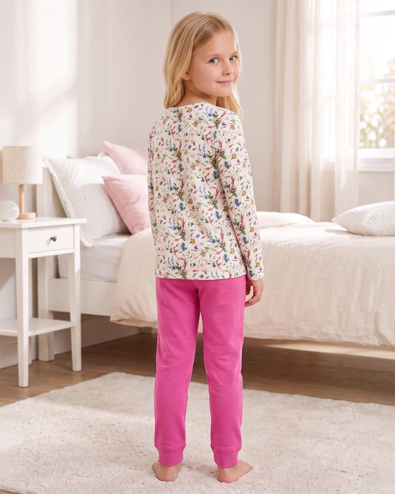PIJAMA NIÑA HELLO KITTY FLORES - 4