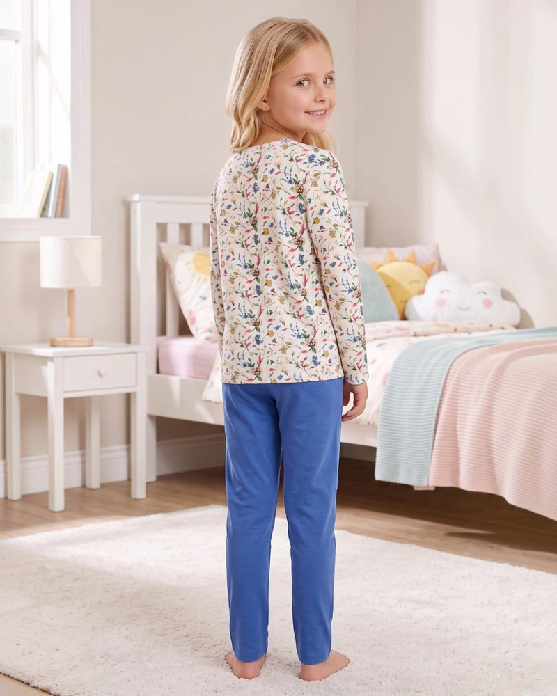 PIJAMA NIÑA HELLO KITTY FLORES - 4