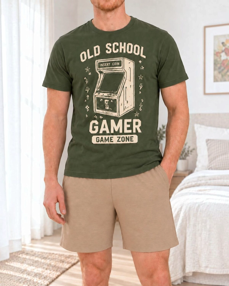 PIJAMA HOMBRE ESTAMPADO OLD SCHOOL - 2