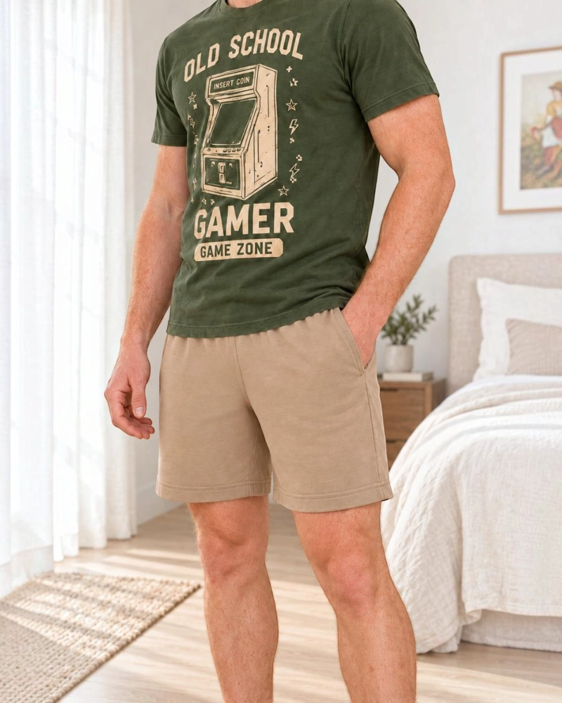 PIJAMA HOMBRE ESTAMPADO OLD SCHOOL - 3