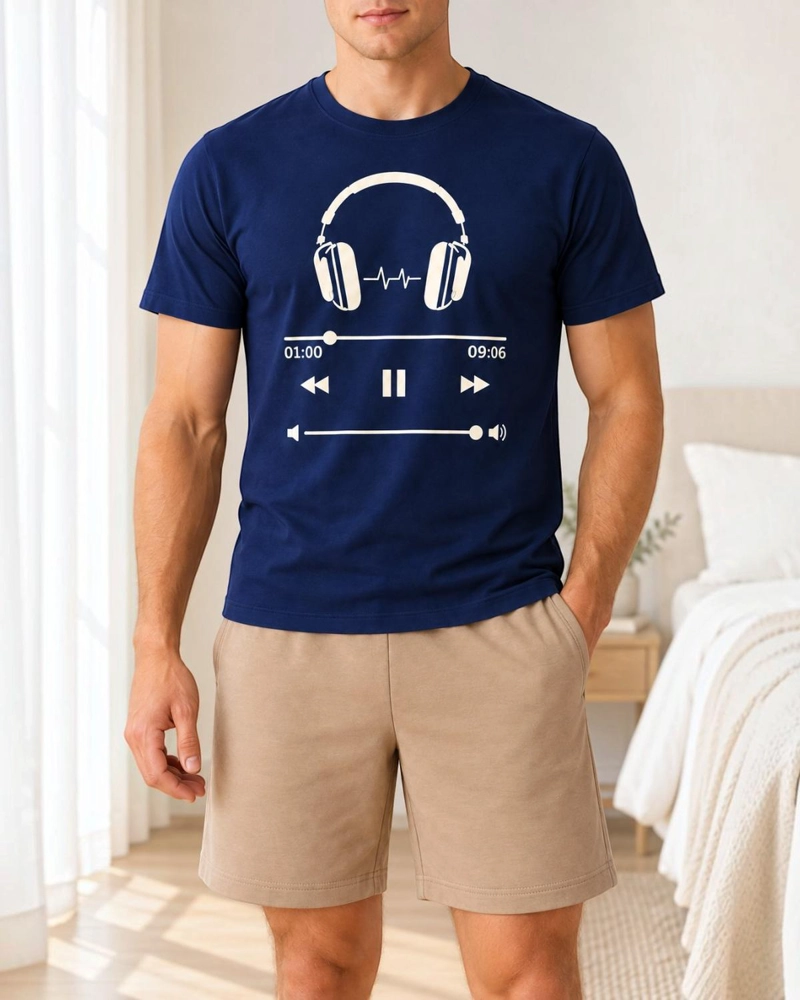 PIJAMA HOMBRE ESTAMPADO SOUND WAVE - 2