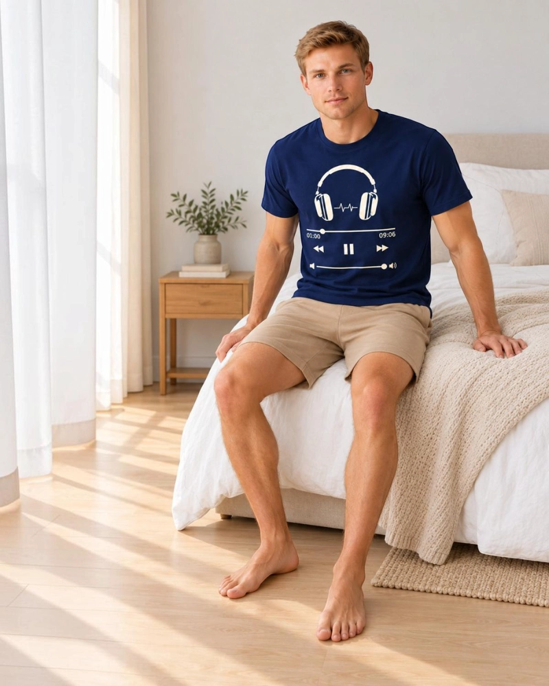 PIJAMA HOMBRE ESTAMPADO SOUND WAVE - 4