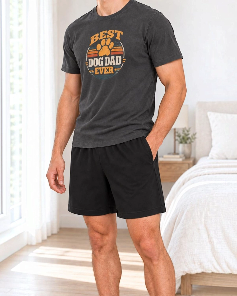 PIJAMA HOMBRE ESTAMPADO BEST DOG DAD - 3
