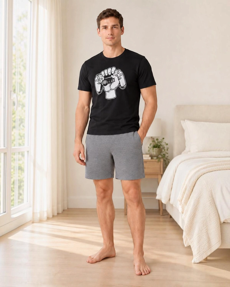 PIJAMA HOMBRE ESTAMPADO GAMER CONTROL - 1