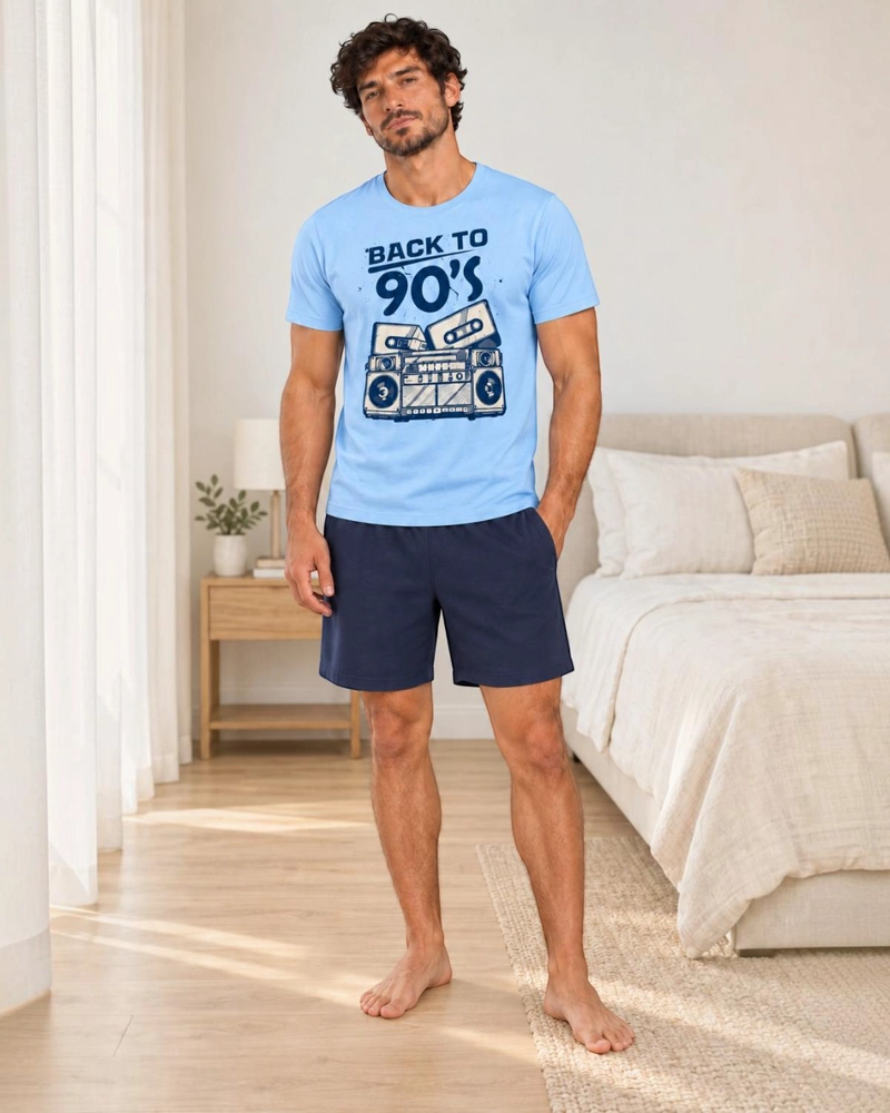 PIJAMA HOMBRE ESTAMPADO BACK TO 90S - 1