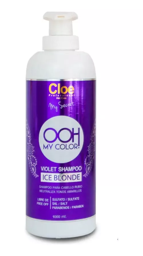 OOH MY COLOR CLOE SHAMPOO VIOLETA CABELLO RUBIO 1 LITRO - 1