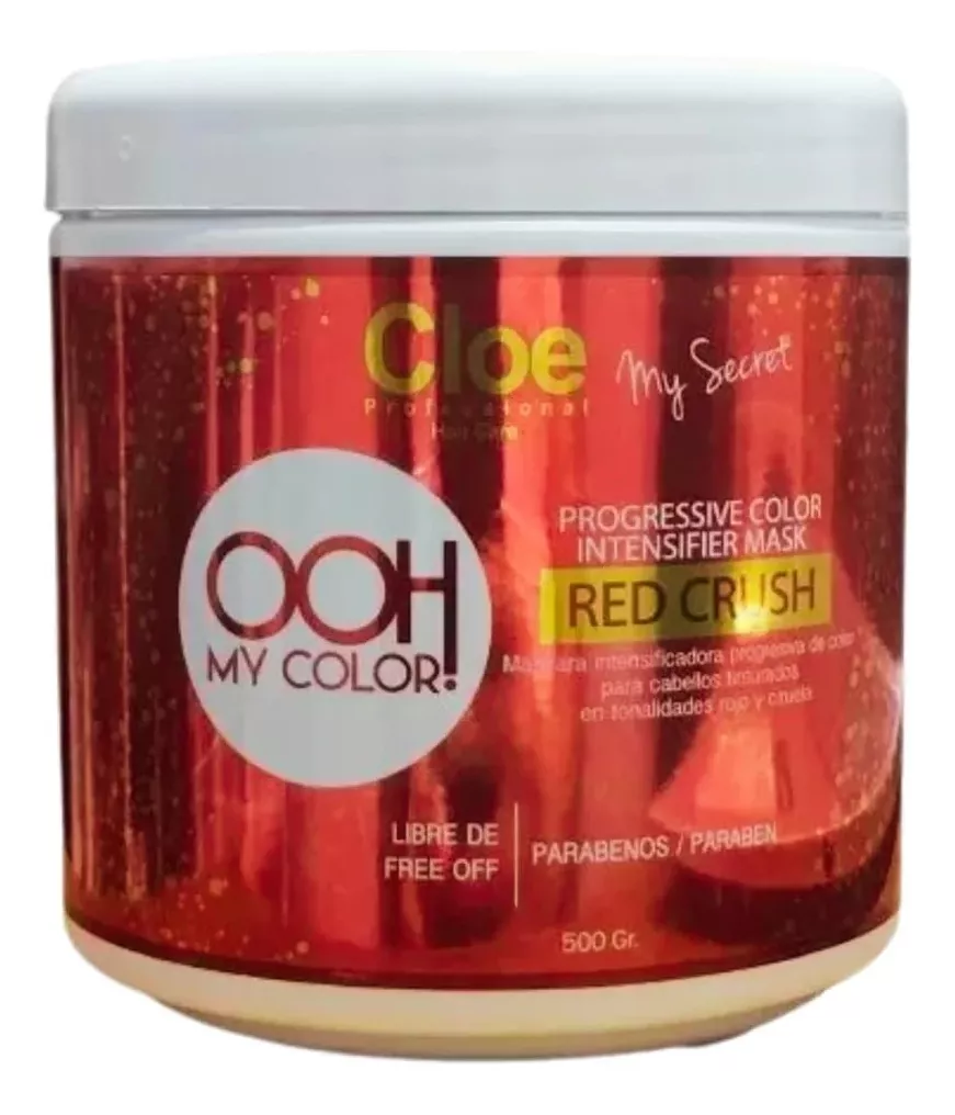 MASCARA CLOE INTENSIFICADORA COLOR RED ROJO CRUSH 500 GR - 1