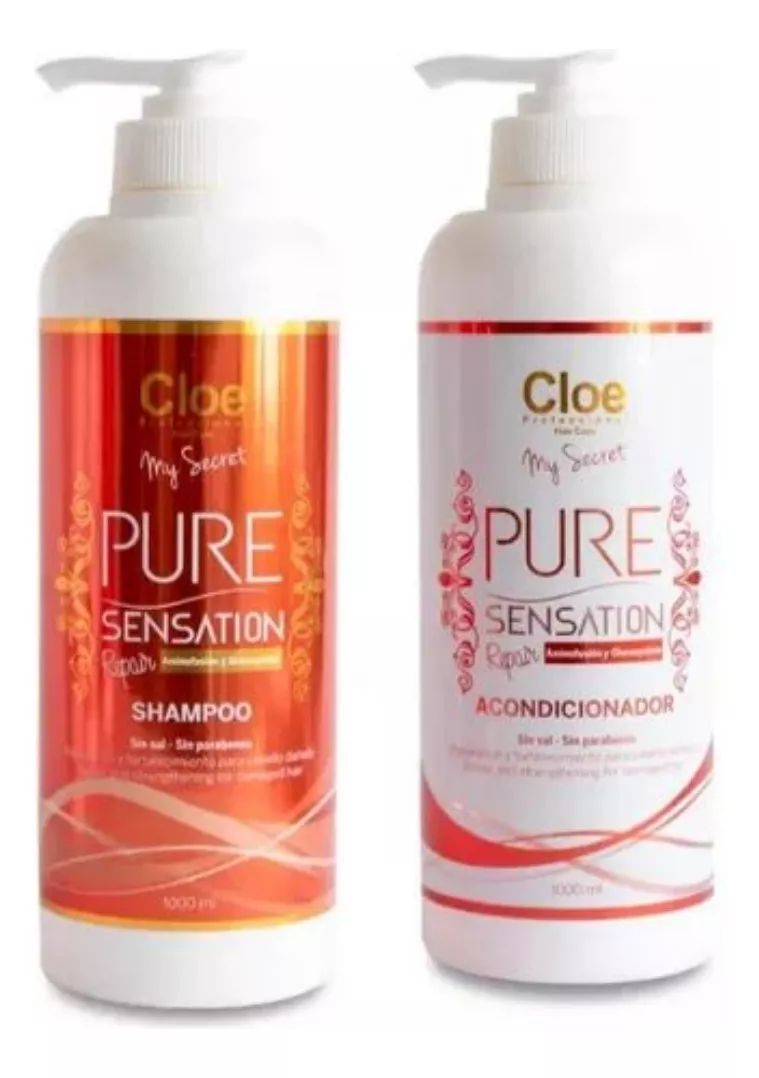 CLOE PURE SENSATION SET REPARA SIN SAL SIN PARABENOS 1000ML - 1