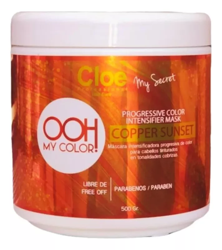 MASCARA CLOE INTENSIFICADORA COLOR CRAZY SUNSET COBRE 500 GR - 1