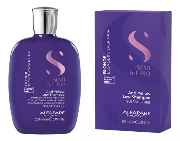 SHAMPOO ALFAPARF SEMI DI LINO BLONDE ANTI-YELLOW X 250ML - 2
