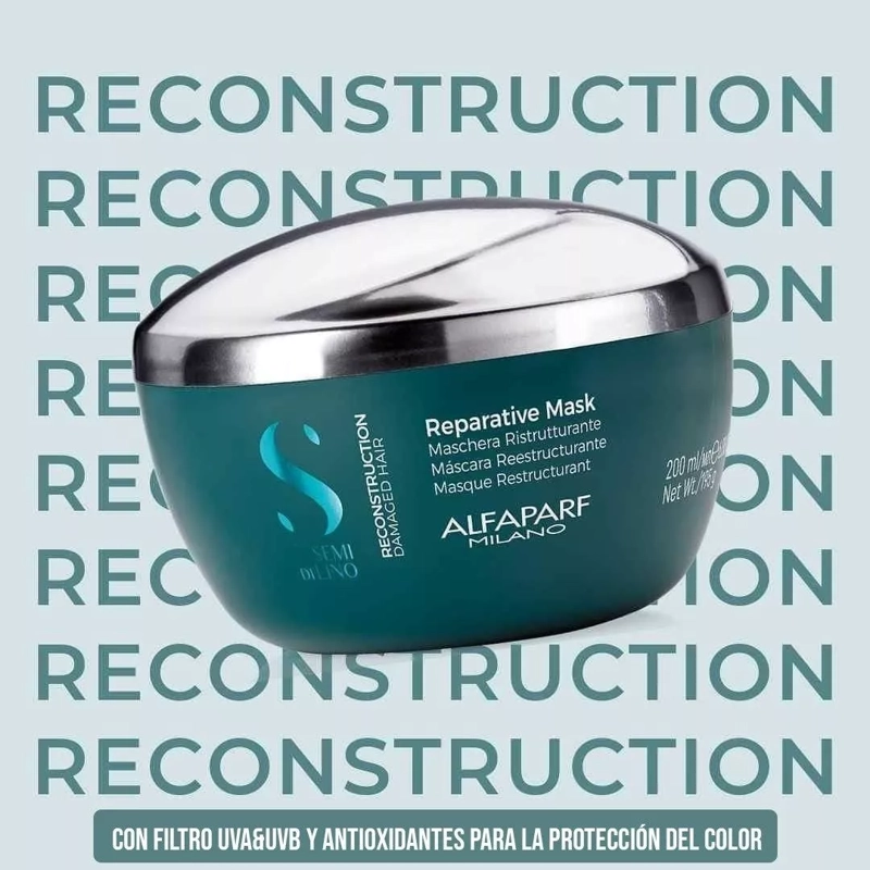MASCARA BAÑO DE CREMA RECONSTRUCTION DAMAGED ALFAPARF 200ML - 3
