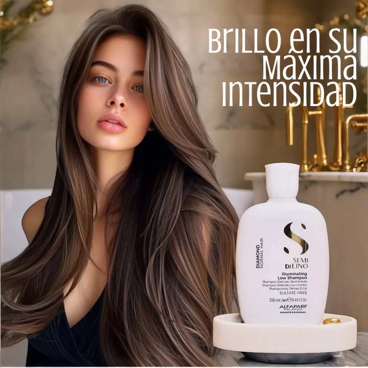 SHAMPOO BRILLO EXTREMO 250ML ALFAPARF DIAMOND CABELLO NORMAL - 2