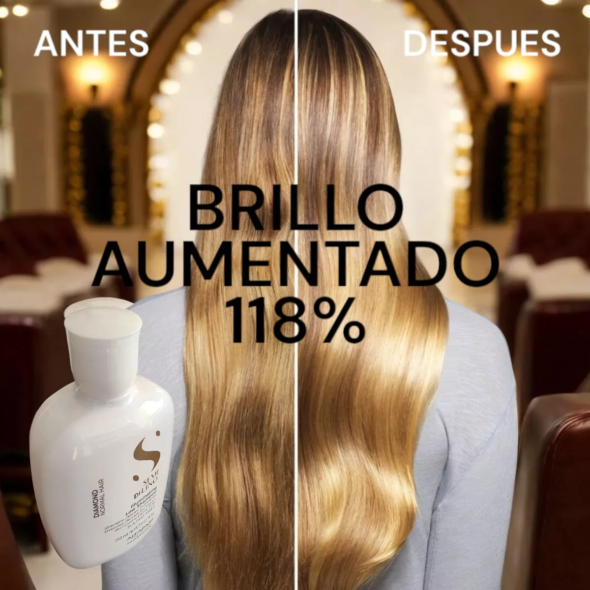 SHAMPOO BRILLO EXTREMO 250ML ALFAPARF DIAMOND CABELLO NORMAL - 3