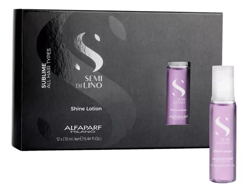AMPOLLAS ALFAPARF SEMI DELINO SHINE LOTION ROSA 12X13ML - 2