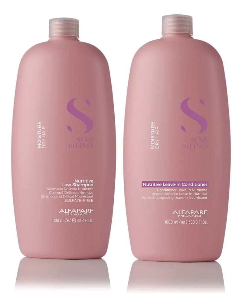 PACK NUTRICION 1 LT SEMI DI LINO MOISTURE ALFAPARF - 1