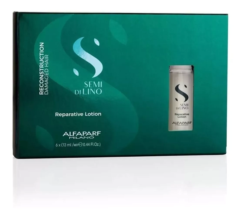 PACK X6 AMPOLLAS REPARATIVE LOTION ALFAPARF SEMIDILINO 6X13ML - 2