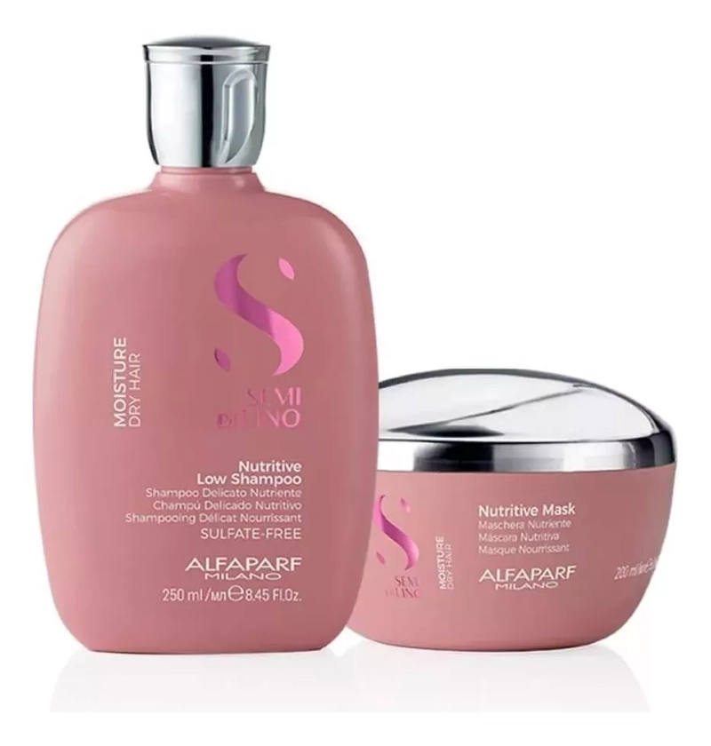 KIT SHAMPOO + MASCARILLA NUTRICION SEMI DI LINO ALFAPARF CHICO - 2