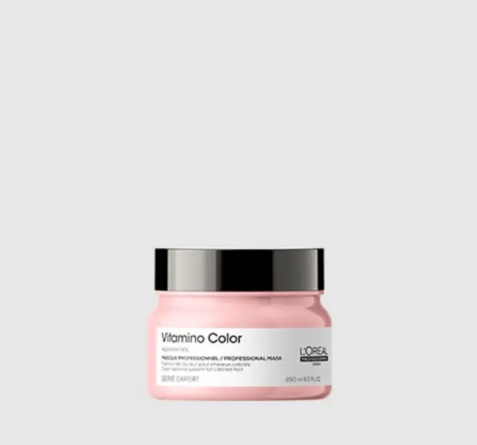 PACK L'OREAL CUIDADO DEL COLOR VITAMINO SHAMPOO 300ML + MASCARA 250ML - 3