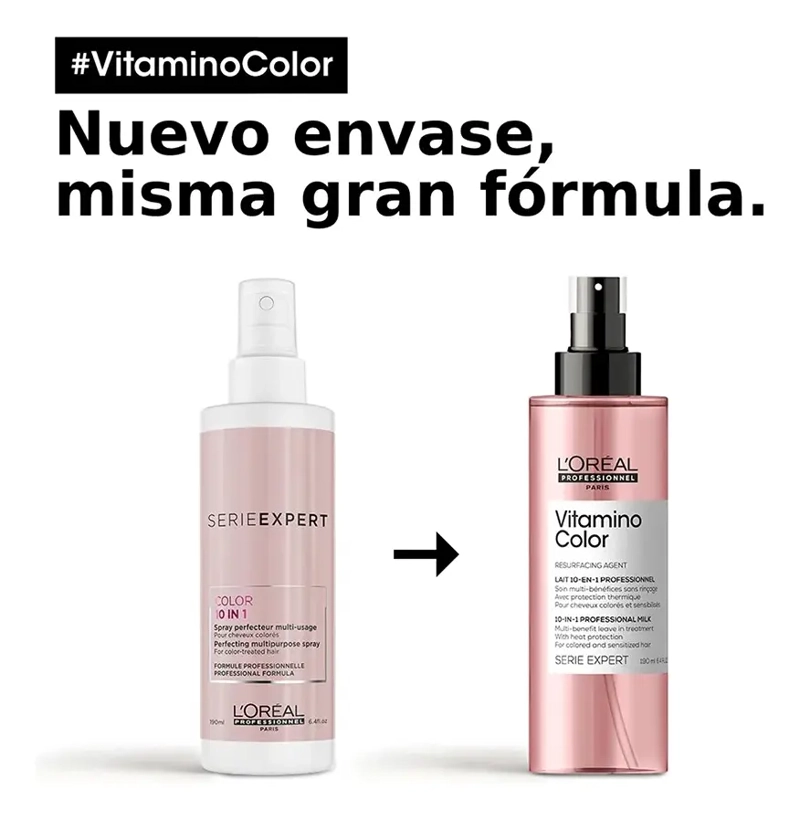 SPRAY 10EN1 CABELLO CON COLOR VITAMINOCOLOR SERIEEXPERT190ML - 3