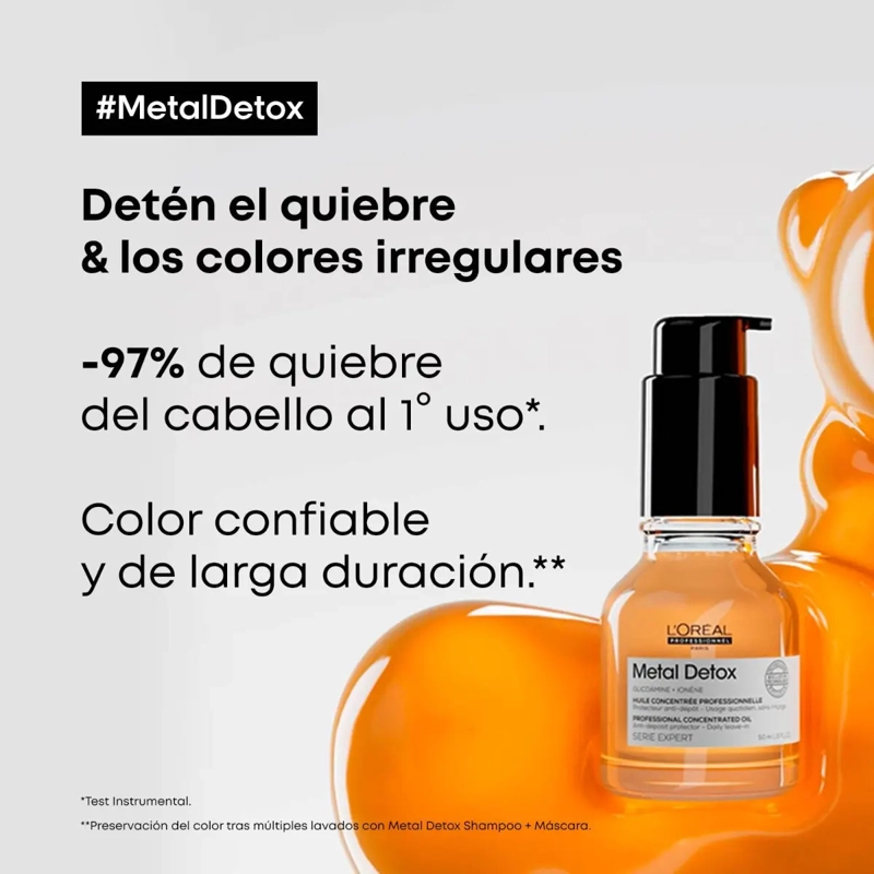OIL METAL DETOX 50ML LOREAL ACEITE CONCENTRADO ANTIROTURA - 3