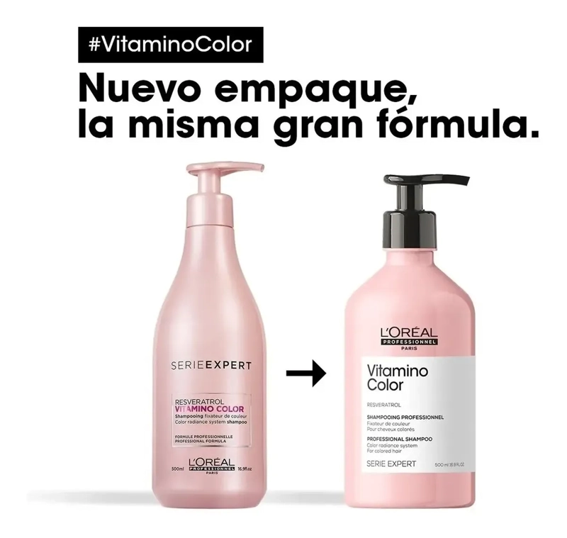 SHAMPOO L'OREAL PROFESSIONNEL PARIS VITAMINO COLOR 500ML - 4