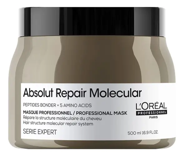 MASCARA ABSOLUT REPAIR MOLECULAR LOREAL PROFESSIONEL 500ML - 1