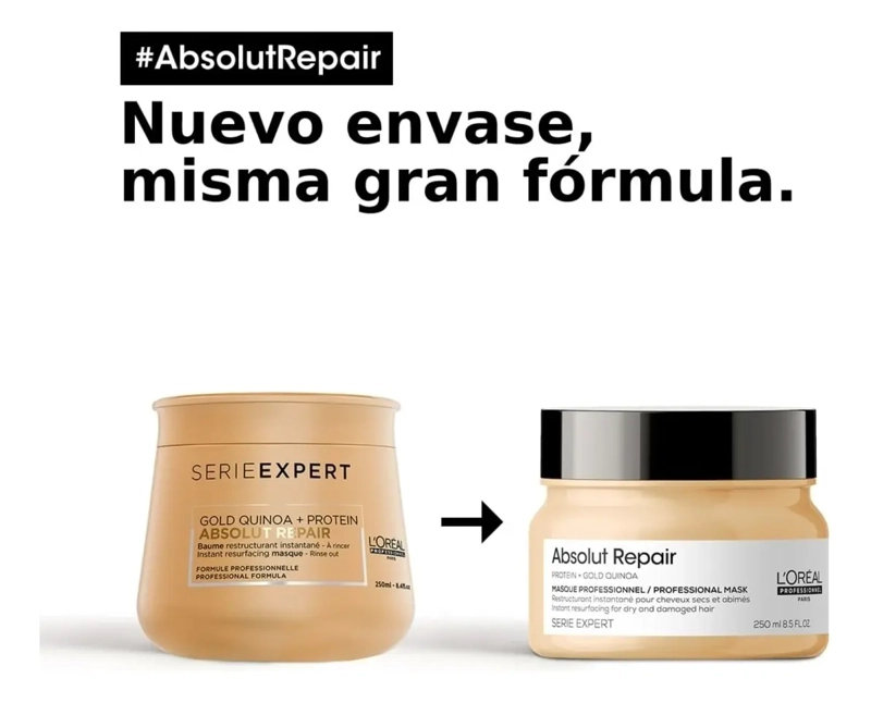 MASCARA L'ORE AL PROFESSIONNEL SERIE EXPERT ABSOLUT REPAIR REPARACION DE 250ML 250G - 5