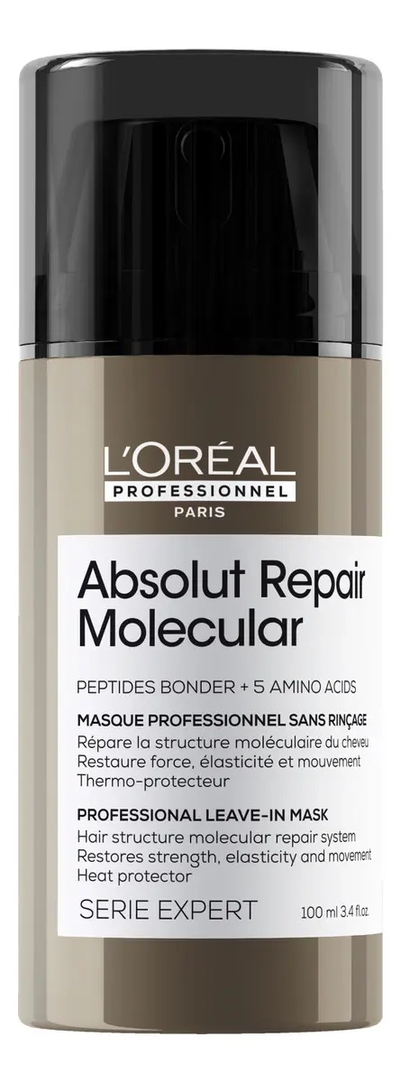 ABSOLUT REPAIR MOLECULAR LEAVE IN MASK 100ML L'ORE AL PROFESSIONNEL - 1