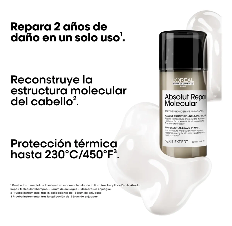 ABSOLUT REPAIR MOLECULAR LEAVE IN MASK 100ML L'ORE AL PROFESSIONNEL - 2