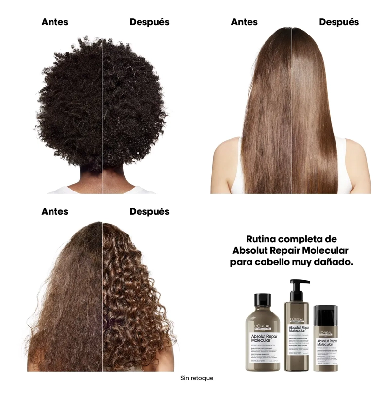 ABSOLUT REPAIR MOLECULAR LEAVE IN MASK 100ML L'ORE AL PROFESSIONNEL - 3