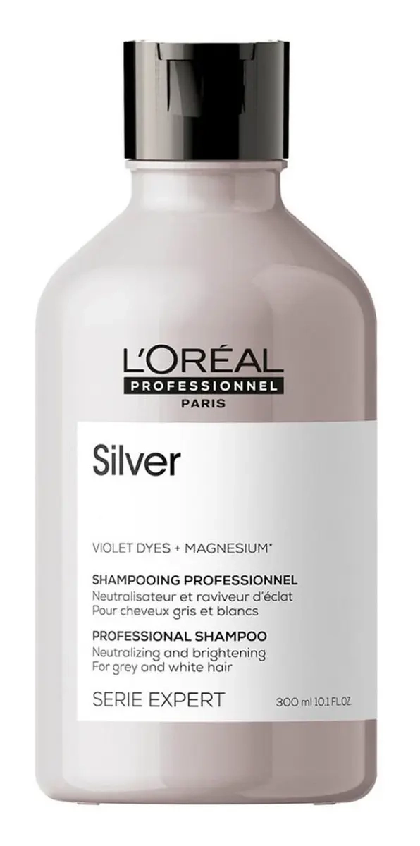 SHAMPOO SILVER CUIDADO DEL CABELLO BLANCO LOREAL PROFESSIONNEL 300ML - 1