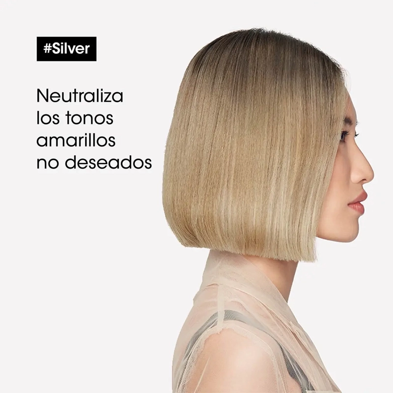 SHAMPOO SILVER CUIDADO DEL CABELLO BLANCO LOREAL PROFESSIONNEL 300ML - 5