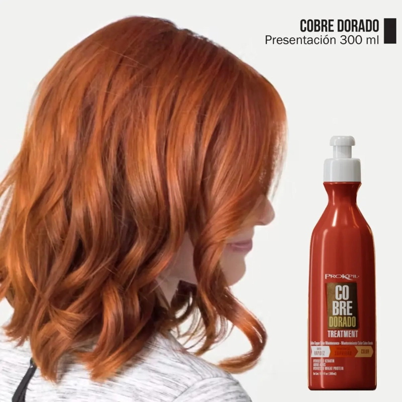 TRATAMIENTO MATIZADOR PROKPIL COBRE DORADO DE 300 ML - 3