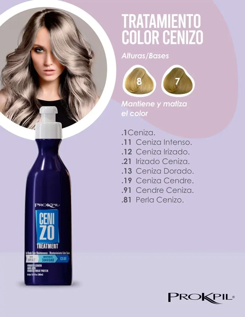 TRATAMIENTO MATIZADOR PROKPIL COLOR CENIZO DE 300 ML - 2