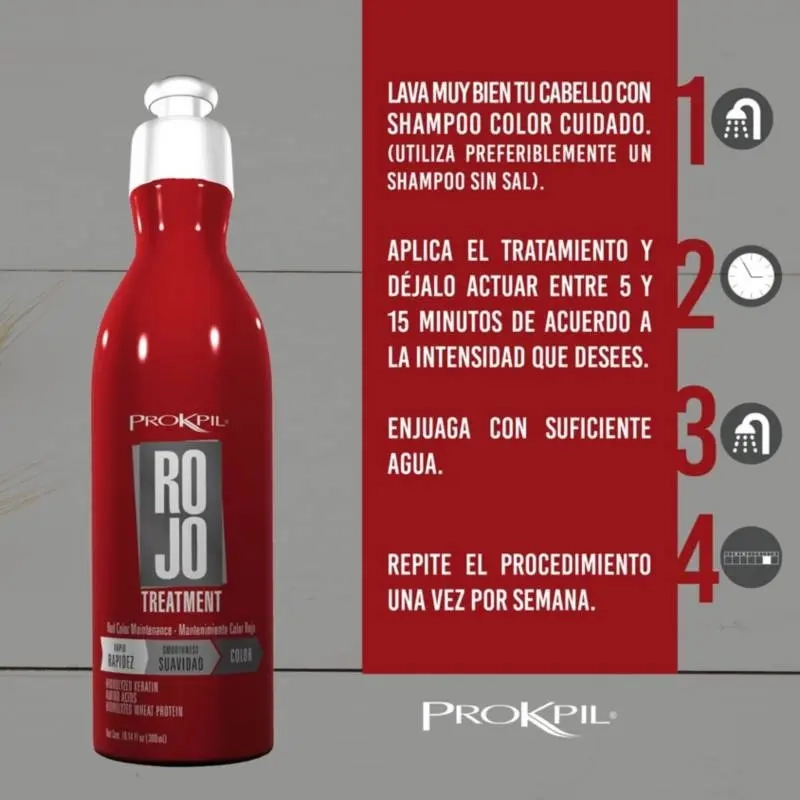 TRATAMIENTO MATIZADOR PROKPIL ROJO INTENSIFICADOR DE 300 ML - 3