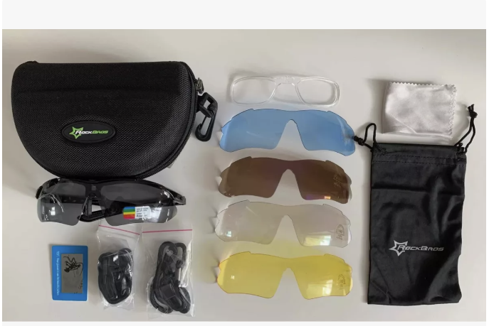 LENTES ROCKBROS POLARIZADO CICLISMO 5 MICAS - 4